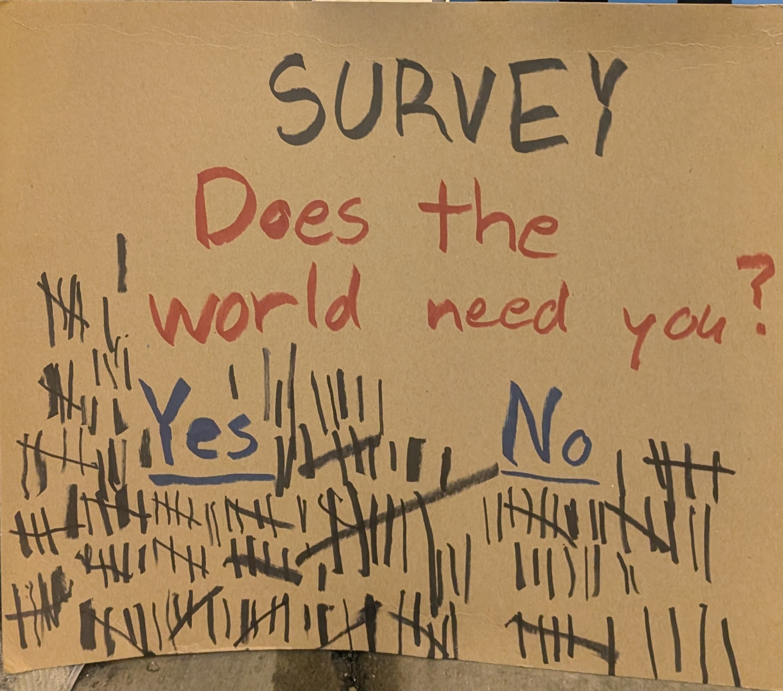 Does the world need you?