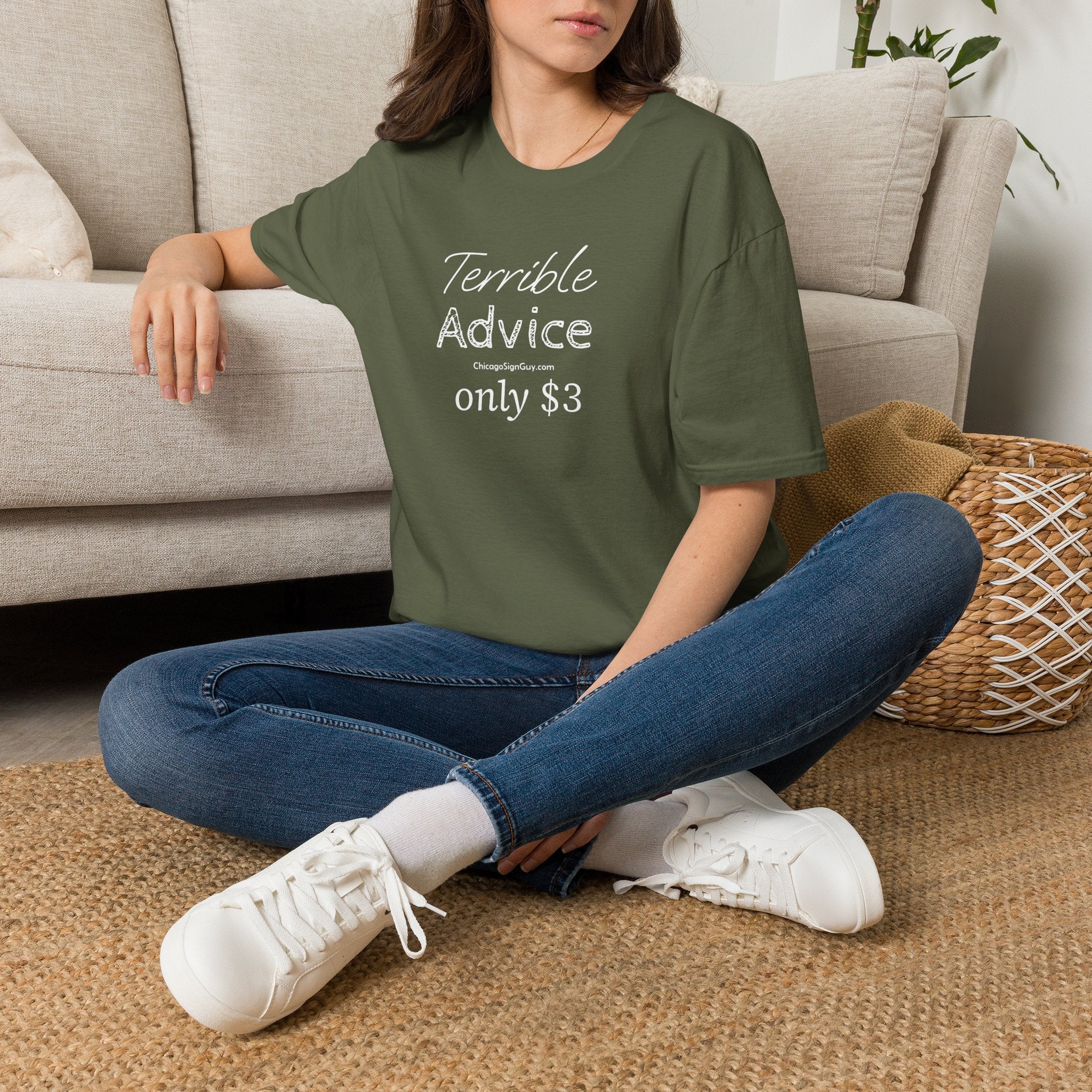 "Terrible Advice only $3" Unisex Softstyle T-Shirt
