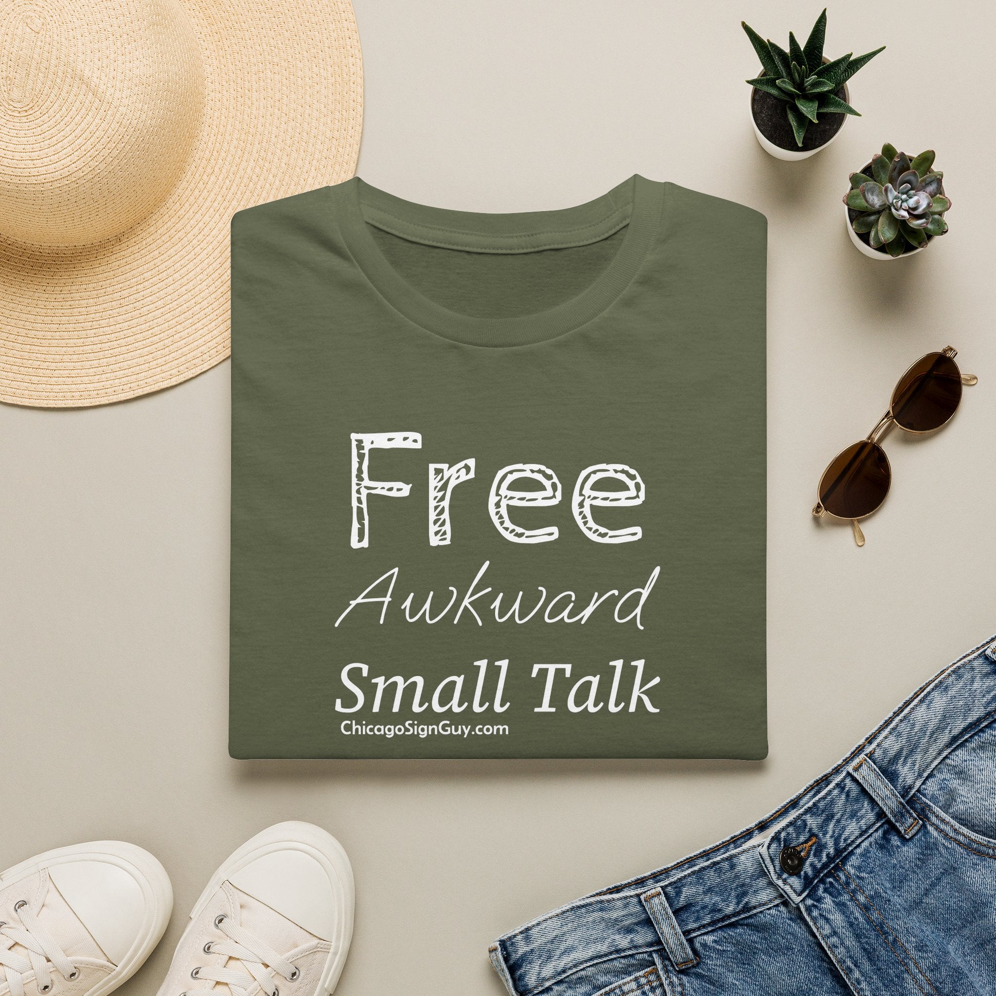 "Free Awkward Smalltalk" Unisex Softstyle T-Shirt