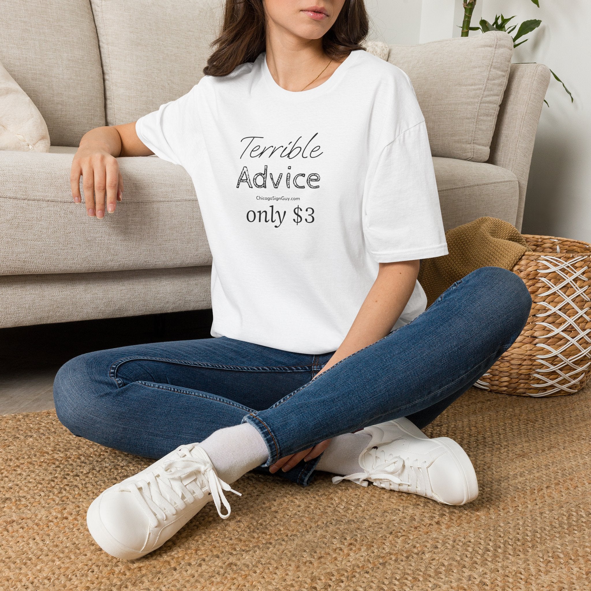 "Terrible Advice only $3" Unisex Softstyle T-Shirt