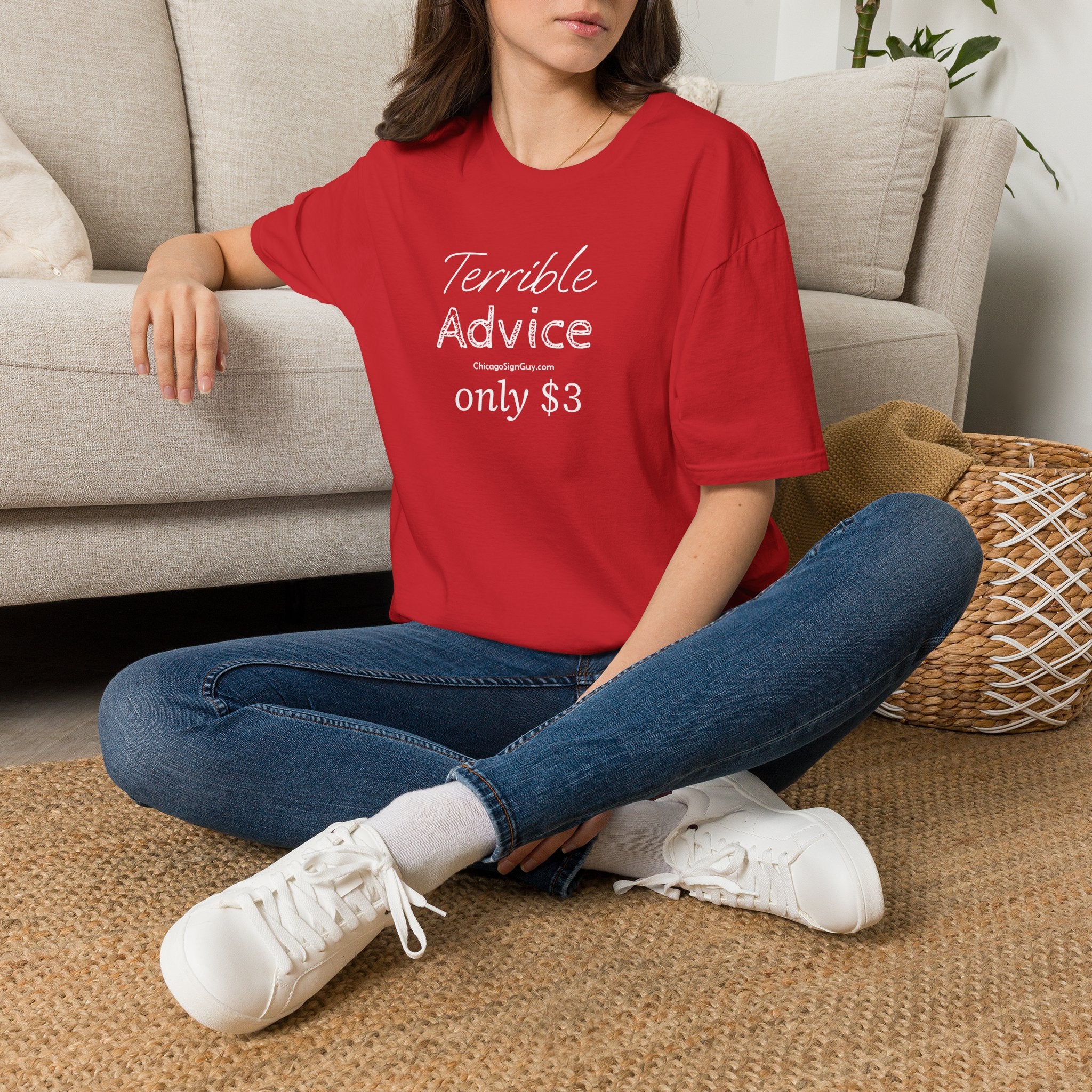 "Terrible Advice only $3" Unisex Softstyle T-Shirt