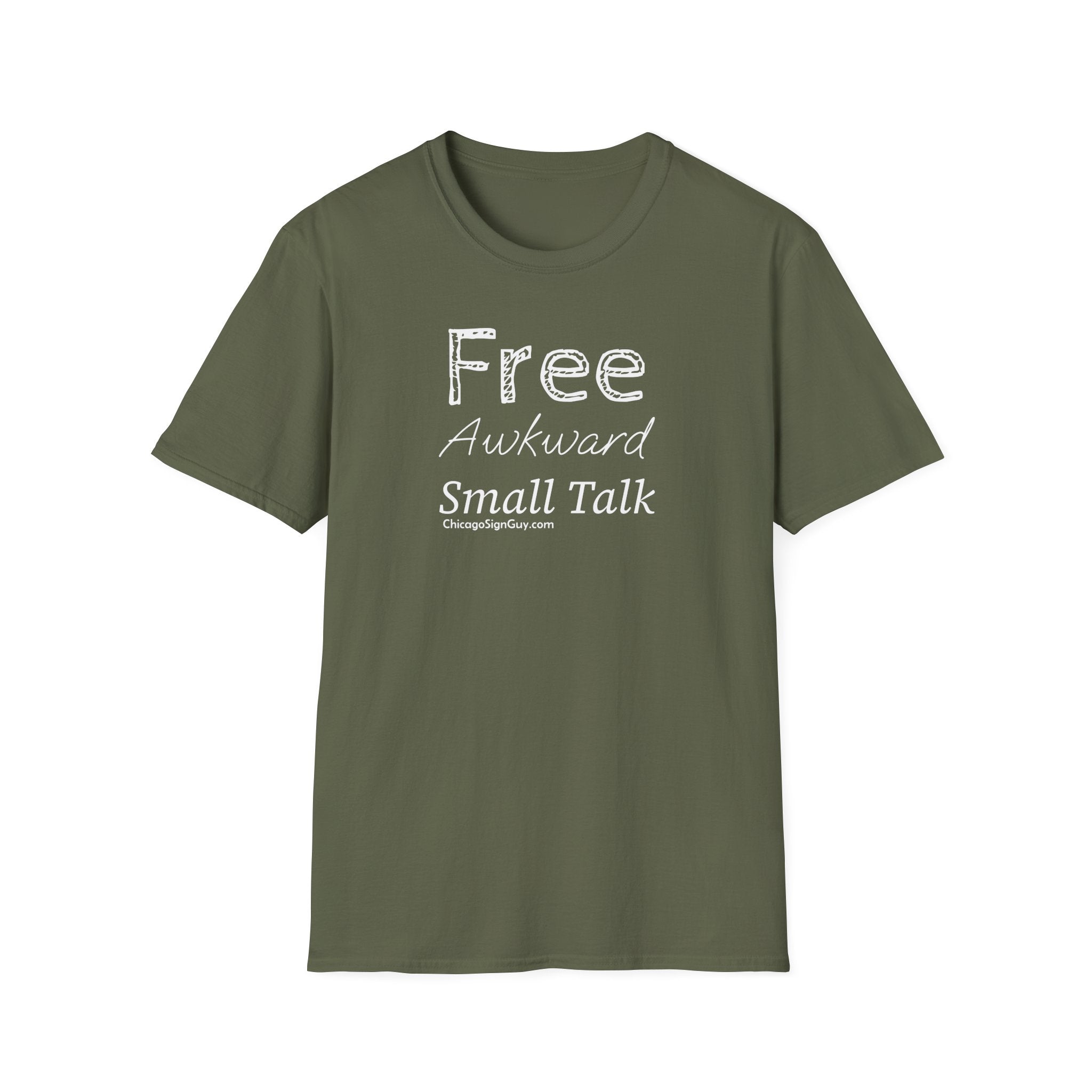 "Free Awkward Smalltalk" Unisex Softstyle T-Shirt